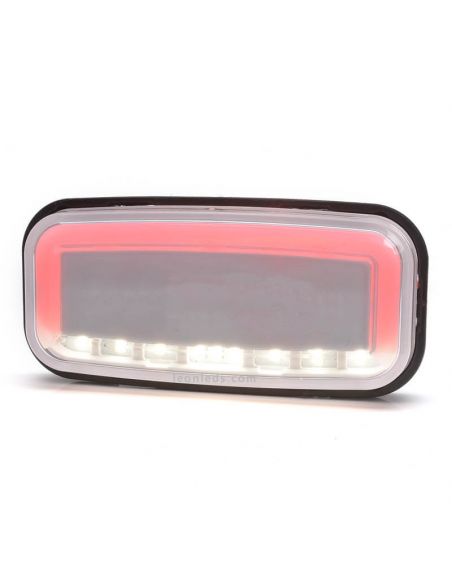 Piloto LED con luz de posición y marcha atrás trasera 1481 R AR 12V 24V de Was | LeonLeds