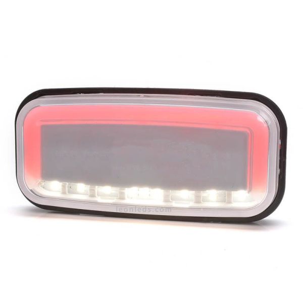 Piloto LED con luz de posición y marcha atrás trasera 1481 R AR 12V 24V de Was | LeonLeds