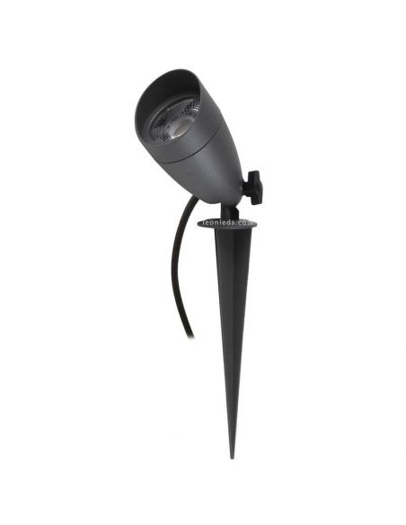 Proyector estaca LED para exterior Terra 6W 640Lm IP65 con cable y enchufe 996A-L3106B-04 | LeonLeds