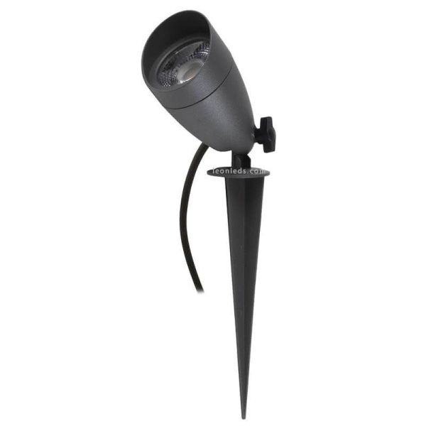 Proyector estaca LED para exterior Terra 6W 640Lm IP65 con cable y enchufe 996A-L3106B-04 | LeonLeds