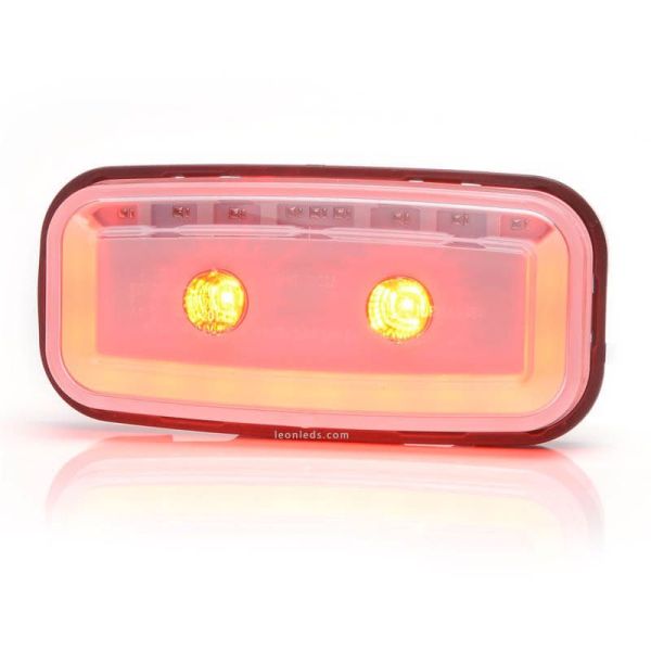 Piloto LED con luz de posición y antiniebla trasera 1481 R F 12V 24V Was | LeonLeds