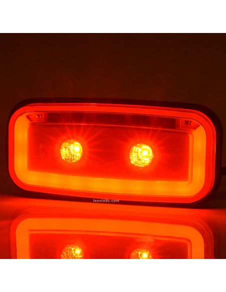 Feu arrière à LED avec feu de position et feu antibrouillard arrière 1481 RF 12V 24V Was | leonleds