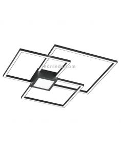 Plafón LED regulable Hydra disponible en negro