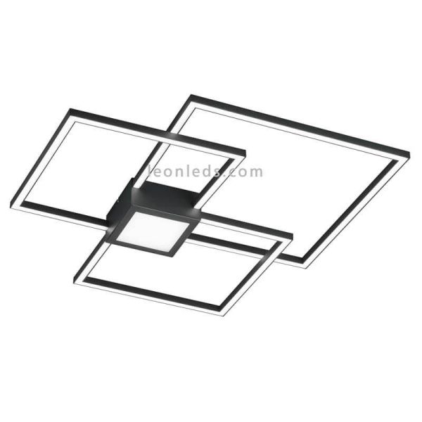 Plafón LED regulable Hydra disponible en negro