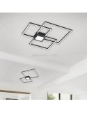 Plafón LED regulable Hydra disponible en negro ambiente