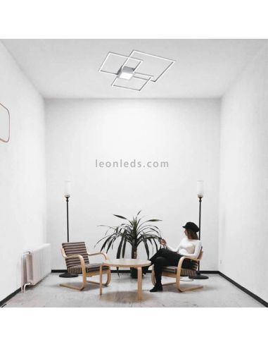 Plafón LED regulable Hydra disponible en blanco Trio Lighting