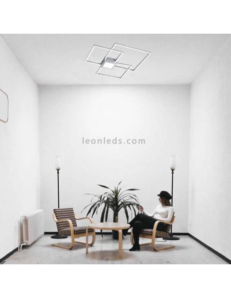 Luminária de teto LED regulável Hydra disponível em branco Trio Lighting