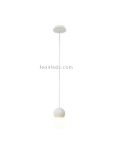 Lámpara de techo Galaxia con colgante redondo individual blanca