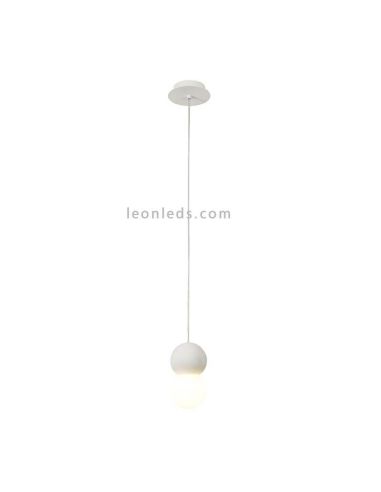 Lámpara de techo Galaxia con colgante redondo individual blanca