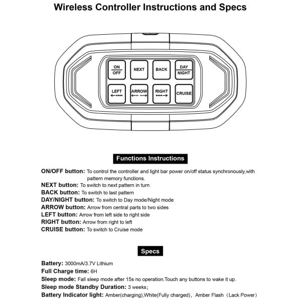 Manual de instrucciones Mando Wireless Agropar Premium | LeonLeds