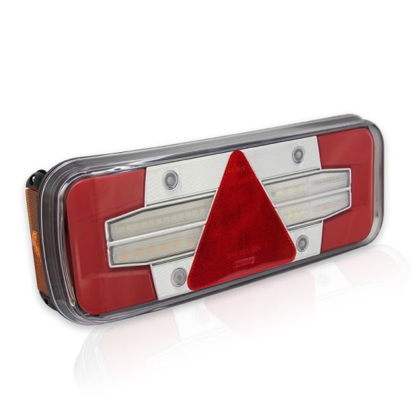 Piloto Trasero LED con Triángulo 7 funciones para remolque de camión o bañera plataforma efecto Neon | LeonLeds Iluminación