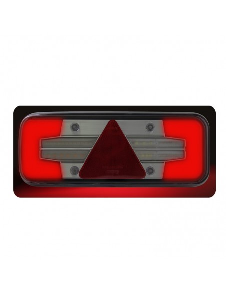 Feu arrière LED avec Triangle 7 fonctions pour camion remorque ou bac effet néon | Éclairage LeonLeds