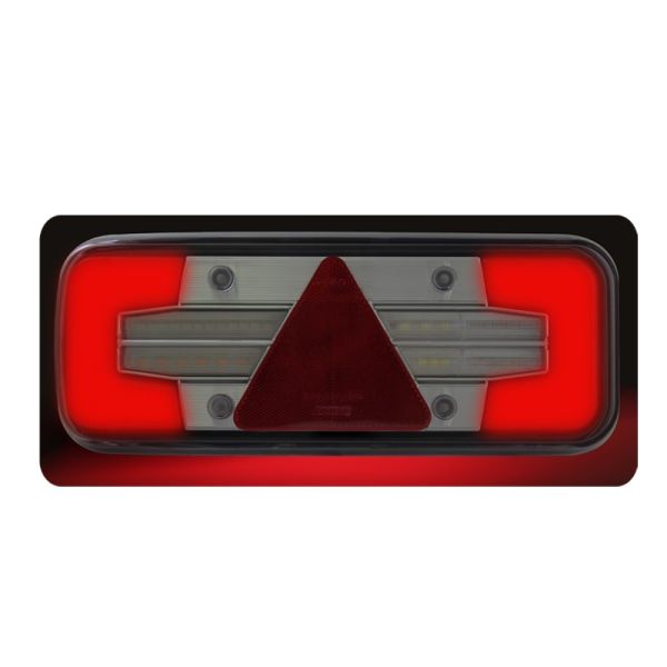Piloto Trasero LED con Triángulo 7 funciones para remolque de camión o bañera plataforma efecto Neon | LeonLeds Iluminación