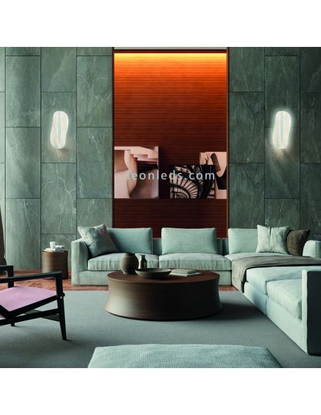 Applique murale LED blanche série Bianca ambiente