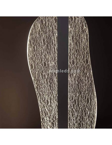 Aplique de pared LED blanco serie Bianca dimensiones