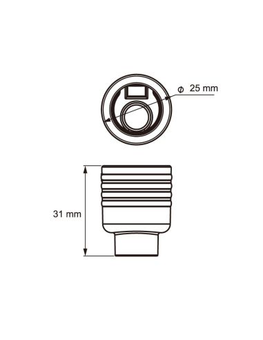 7-PIN-Stecker ohne Kabel