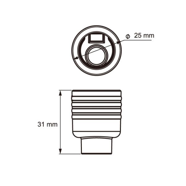 7-PIN-Stecker ohne Kabel