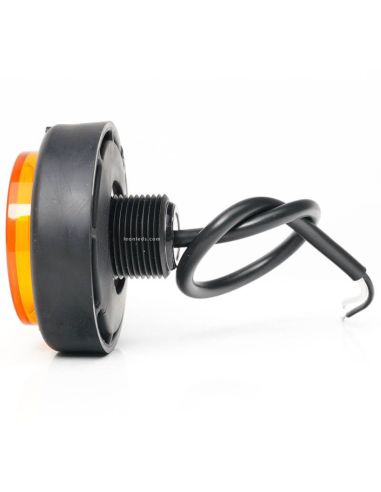 Piloto LED intermitente redondo y homologado 12V 24V 2A Soporte trasero 1533 2A Was | LeonLeds