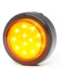 Piloto LED intermitente redondo y homologado 12V 24V 2A (3 Soportes Diferentes Disponibles) Was | LeonLeds