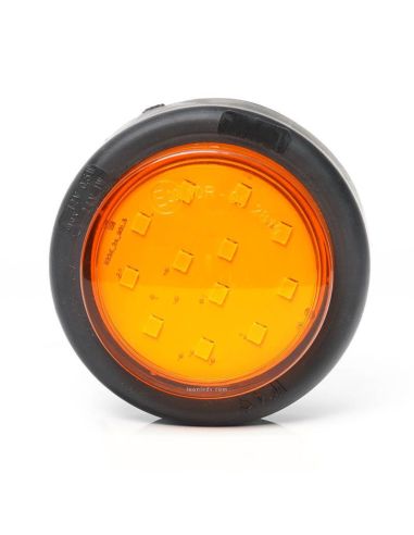 Piloto LED intermitente redondo y homologado 12V 24V 2A Soporte trasero 1533 2A Was | LeonLeds