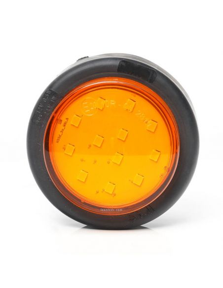 Piloto LED intermitente redondo y homologado 12V 24V 2A Soporte trasero 1533 2A Was | LeonLeds