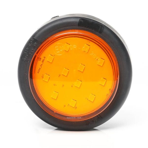 Piloto LED intermitente redondo y homologado 12V 24V 2A Soporte trasero 1533 2A Was | LeonLeds