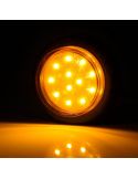 Piloto LED intermitente redondo y homologado 12V 24V 2A Soporte trasero 1533 2A Was | LeonLeds