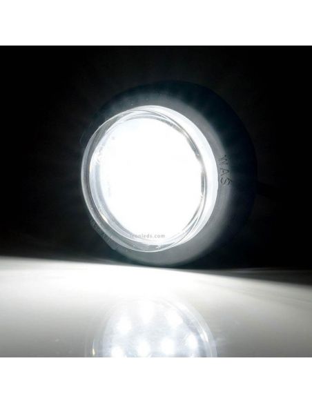 Luz de ré LED redonda e homologada 12V 24V AR 1533 WAS | leonleds