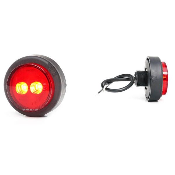 Piloto LED redondo antiniebla trasero F 12V 24V Was 1533 F Was | LeonLeds