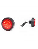 Piloto LED redondo de posición y freno R S1 12V 24V 1531 R S1 | LeonLeds
