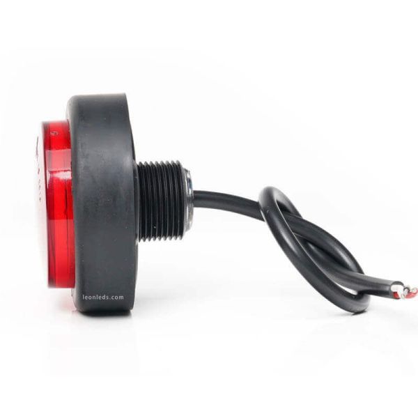 Piloto LED redondo de posición y freno R S1 12V 24V 1533 R S1 | LeonLeds