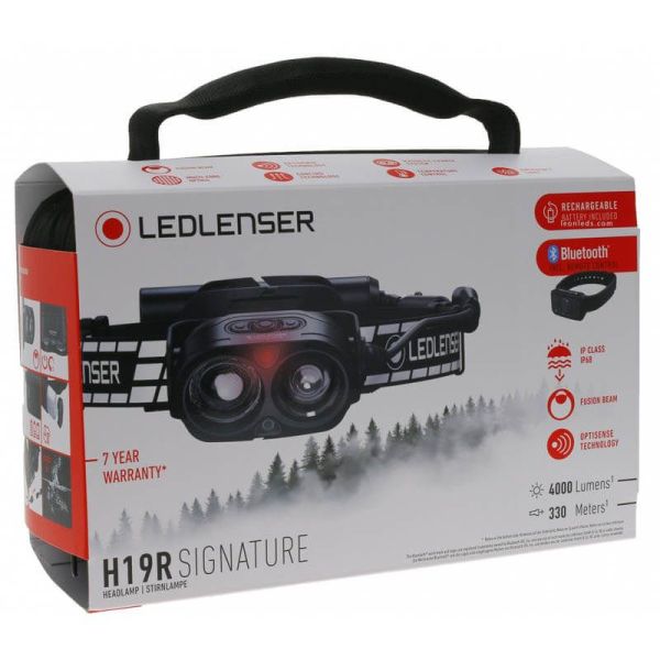 Caja de Frontal LED H19R Signature 4000 Lumenés 502198 Bluetooth LedLenser | LeonLeds