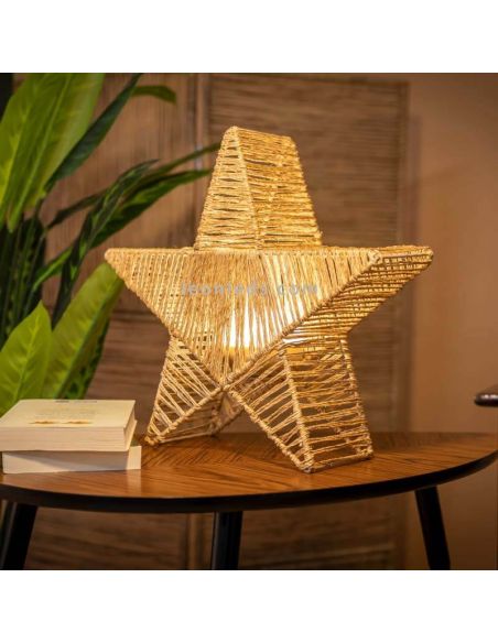 Grande étoile décorative Sisine Star 60 avec télécommande d'ambiance