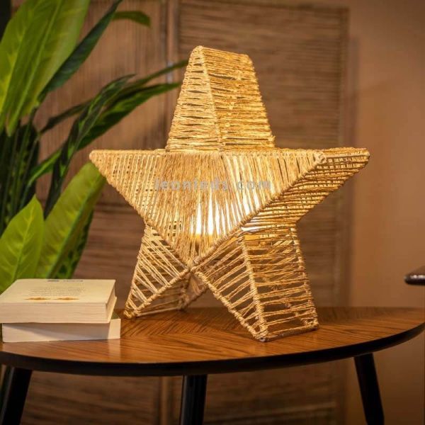 Grande estrela decorativa Sisine Star 60 com controle remoto ambiente