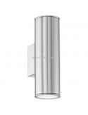 Aplique de pared exterior Riga GU10 plata Eglo Iluminación | LeónLeds Iluminación