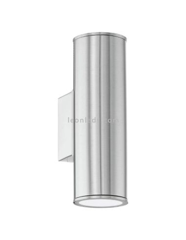 Aplique de pared exterior Riga GU10 plata Eglo Iluminación | LeónLeds Iluminación