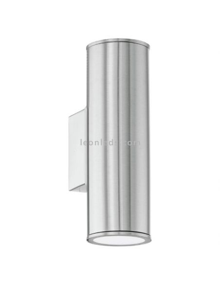 Aplique de pared exterior Riga GU10 plata Eglo Iluminación | LeónLeds Iluminación
