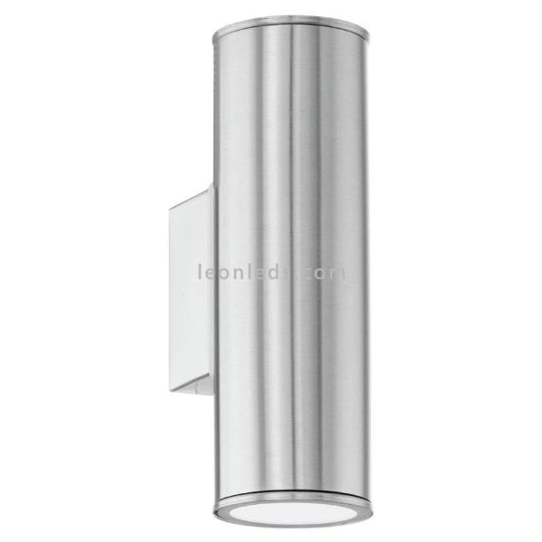 Aplique de pared exterior Riga GU10 plata Eglo Iluminación | LeónLeds Iluminación