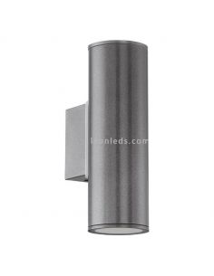 Aplique de pared exterior Riga GU10 plata Eglo Iluminación | LeónLeds Iluminación 2