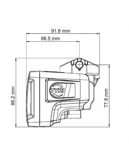 Dimensiones Faro LED de trabajo rectangular 0717 para Massey Ferguson Nuevo Modelo | LeonLeds