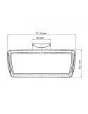 Dimensiones Faro LED de trabajo rectangular 0717 para Massey Ferguson Nuevo Modelo | LeonLeds