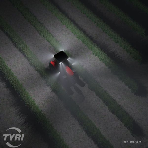 Massey Faro LED de trabajo rectangular 0717 para Massey Ferguson Nuevo Modelo | LeonLeds