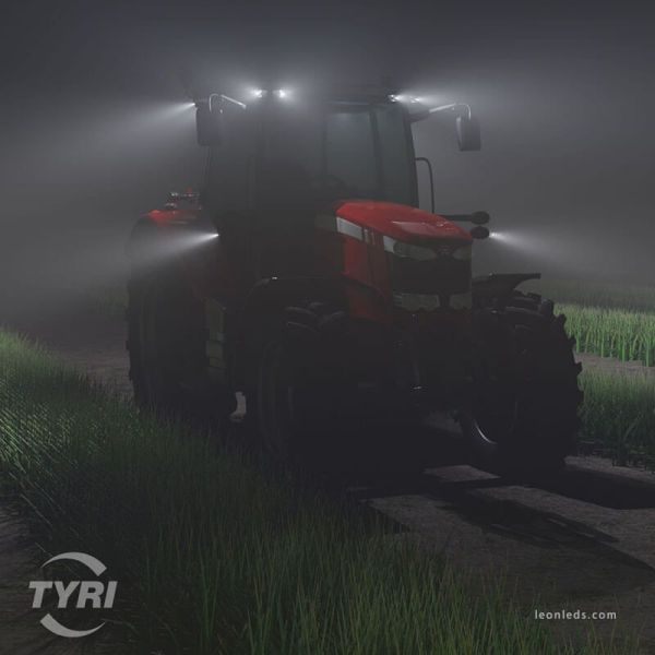 Luz de trabalho LED retangular 0717 para Massey Ferguson Novo Modelo | leonleds