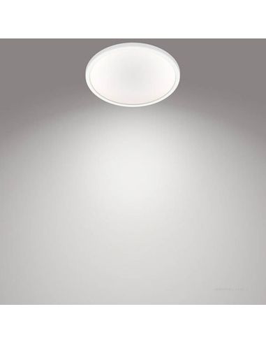 Plafonnier LED ultra fin SceneSwitch 18W avec 3 niveaux de puissance SuperSlim CL550 2700K Philips | leonleds