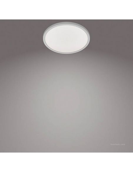 Plafonnier LED ultra fin SceneSwitch 18W avec 3 niveaux de puissance SuperSlim CL550 2700K Philips | leonleds