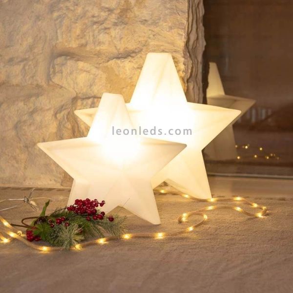 Estrella decorativa navideña Nova con cable 45 o 60 ambiente