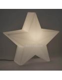 Estrella decorativa navideña Nova con cable 45 o 60 ambiente luz blanca cálida