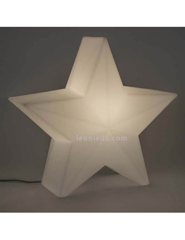 Estrella decorativa navideña Nova con cable 45 o 60 ambiente luz blanca cálida