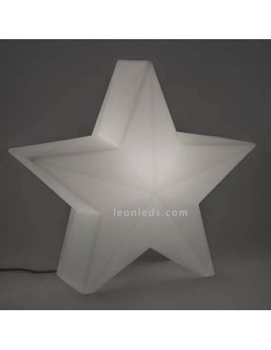 Estrella decorativa navideña Nova con cable 45 o 60 ambiente luz blanca fría