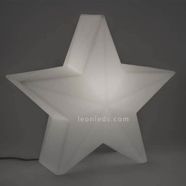 Estrella decorativa navideña Nova con cable 45 o 60 ambiente luz blanca fría